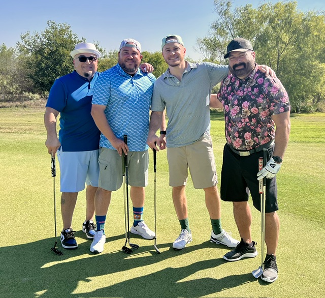 Golfers on the green